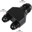 Adaptador macho Y 8AN 6AN aluminio negro
