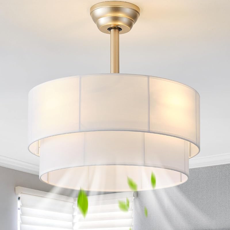 Ventilador techo Boho 20" con luz 6 velocidades