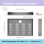 2 Estantes Flotantes Metal 12x8" Almacenamiento