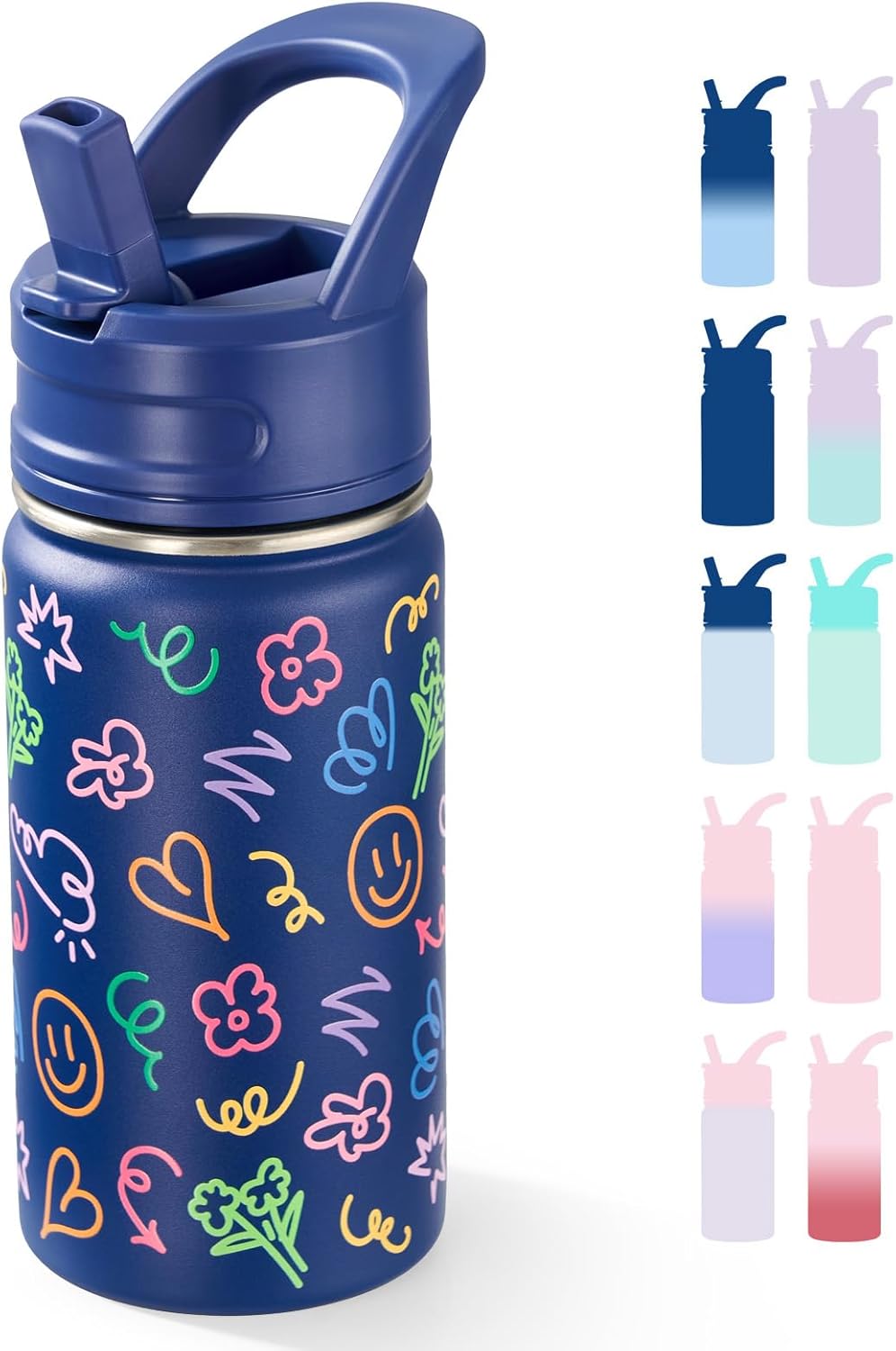 Botella agua acero inox 12oz para escuela sin BPA