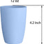6 Pzas Vasos Paja Trigo 12oz Reutilizables Sin BPA