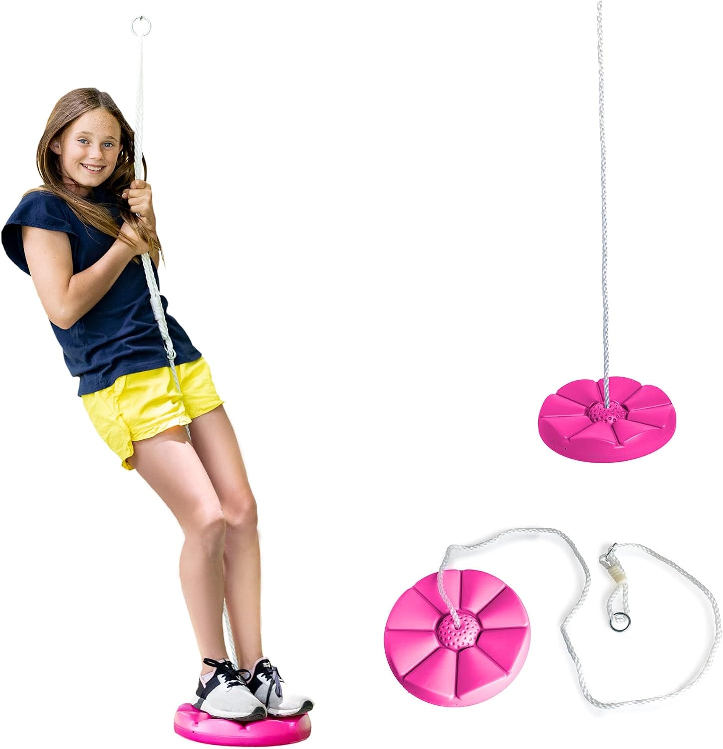 Columpio disco para árbol cuerda set al aire libre