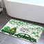 Tapete baño antideslizante suave lavable verde 17