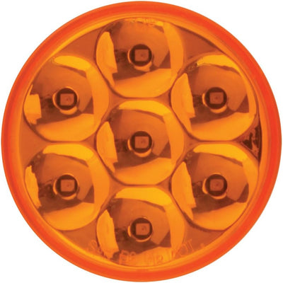 Marcador sellado 7 LED color ámbar 2-1/2pulg perfil bajo