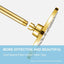 Extensión de ducha acero inox 304 color dorado 6pulg