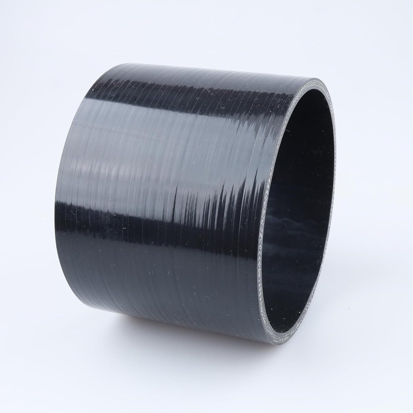 Acoplador recto 5" manguera silicona automotriz negro