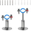 2 Soportes Tubo Acero Inox 304 para OD 3/4pulg