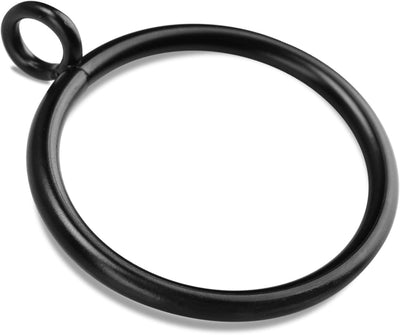 40 Anillos Cortina Negro para Barra 1.5"
