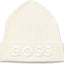Gorro tejido con logo tonal mujer
