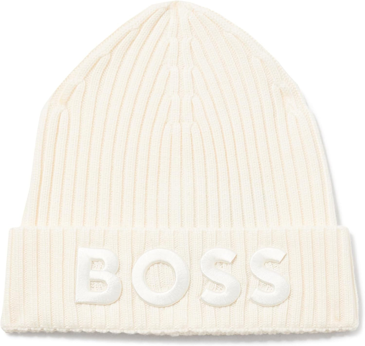 Gorro tejido con logo tonal mujer
