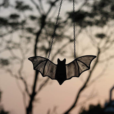 Atrapasoles colgante cristal murciélago 7.1x3pulg Halloween