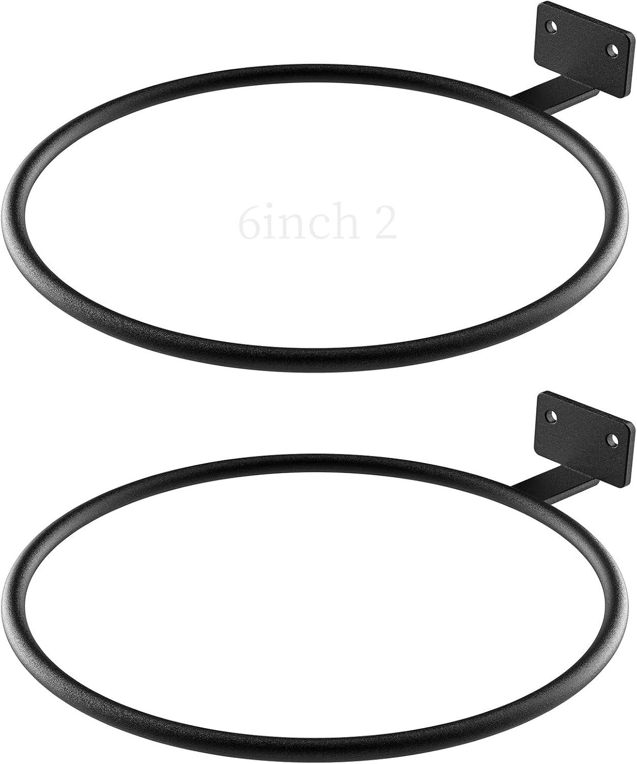2 Soportes Macetas Pared 6pulg Metal Resistentes