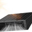 Ventilador solar 25W 430CFM IP67 para gallinero invernadero