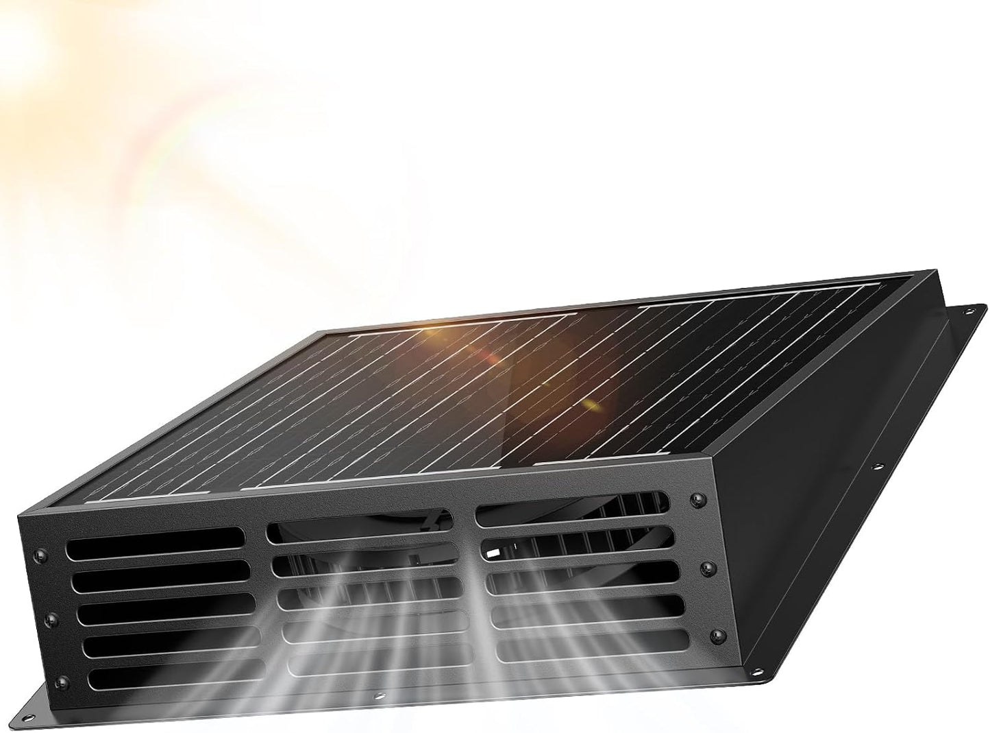 Ventilador solar 25W 430CFM IP67 para gallinero invernadero