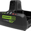 Cargador rápido doble puerto 60V 10A Greenworks Pro