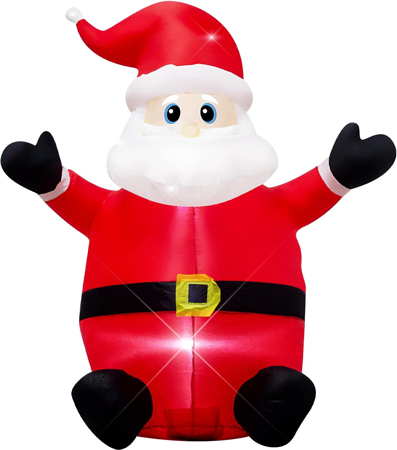 Papá Noel inflable 4ft decoración navideña exterior