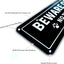 Advertencia no entrar metal aluminio 12x3pulg resistente uv