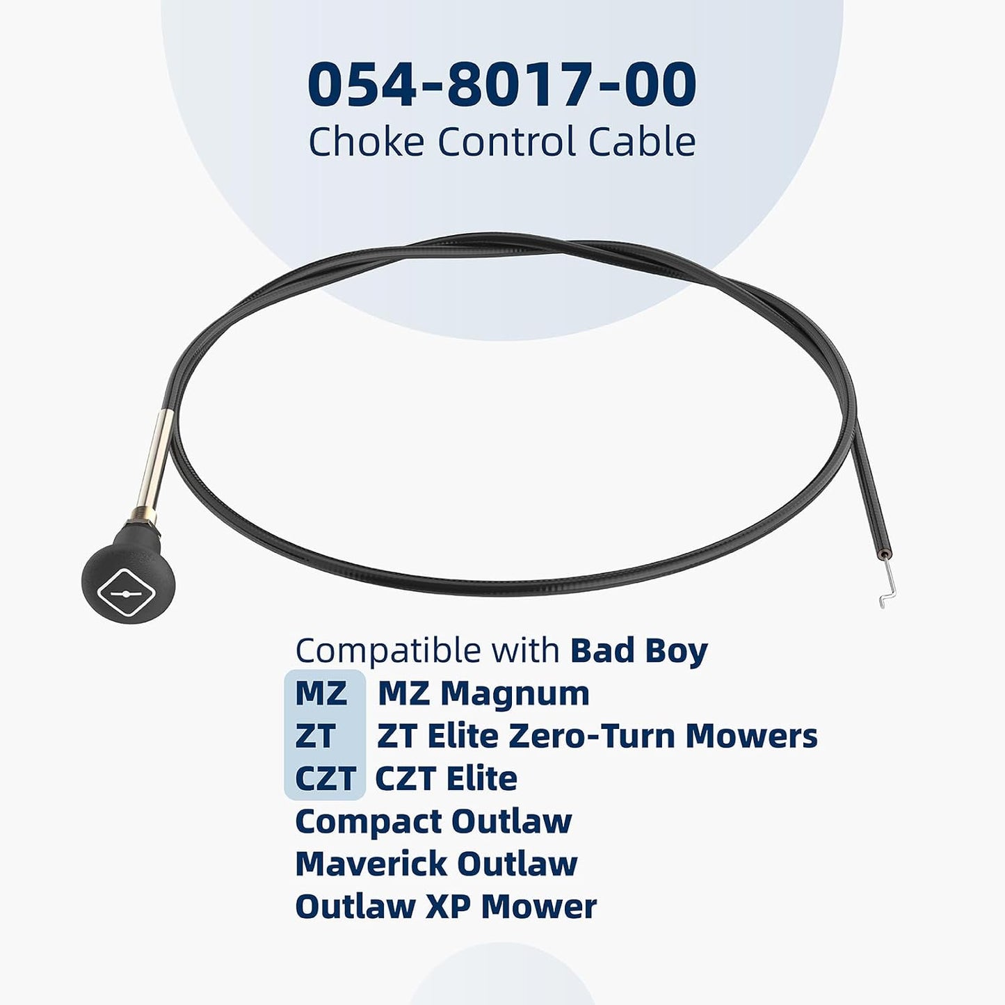 Cable estrangulador para cortacésped Bad Boy CZT MZ