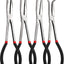 Set 4 alicates punta aguja 11" acero carbono