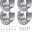 4 Soportes Acero Inox U para Varilla 1-1/4"