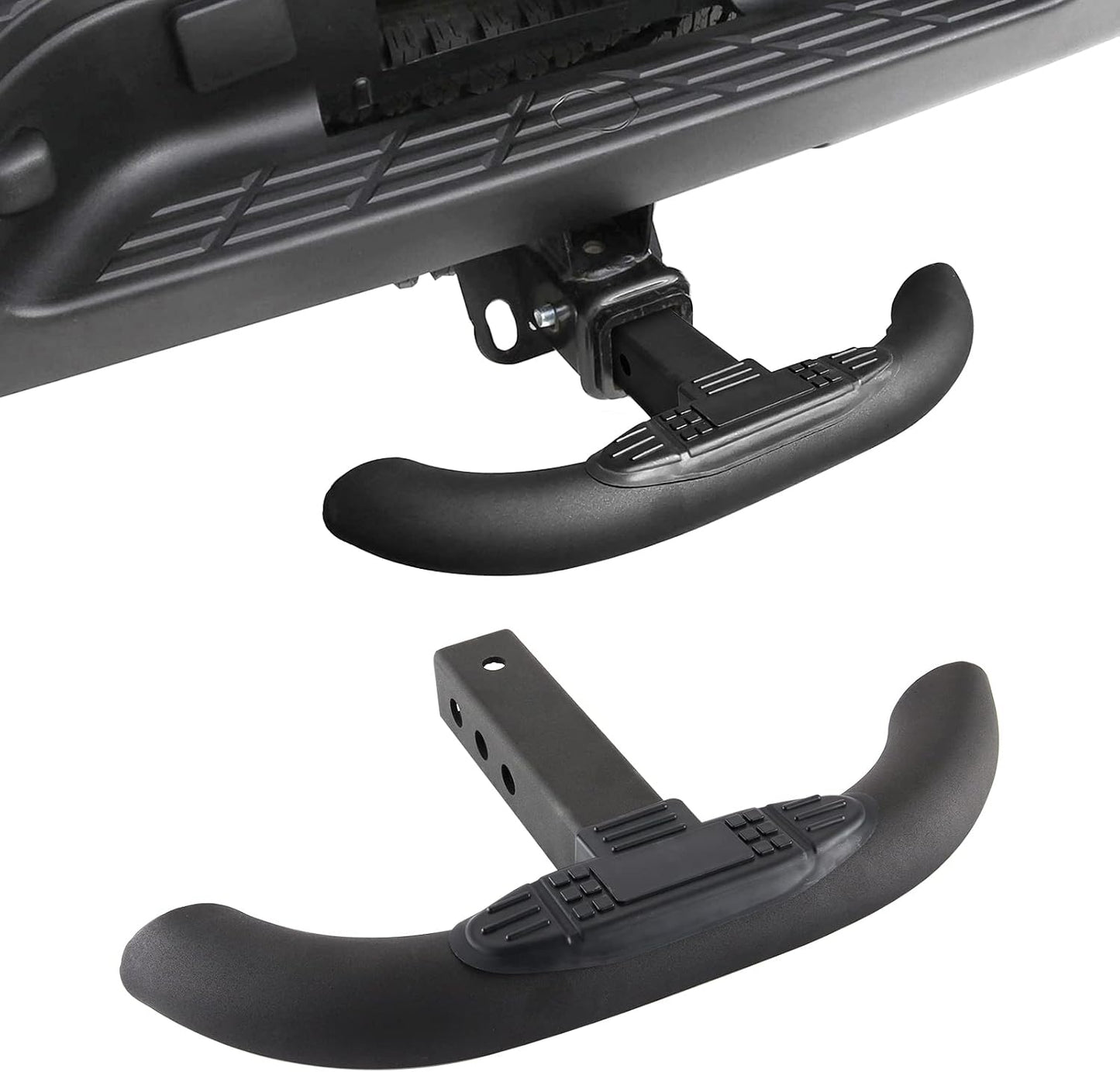 Paso enganche remolque 2" protector parachoques negro