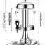 Dispensador bebidas 2.2gal acero inox con soporte