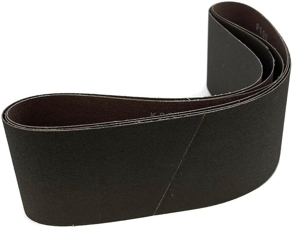 Bandas lijado alúmina grano 80 6x48pulg set 3