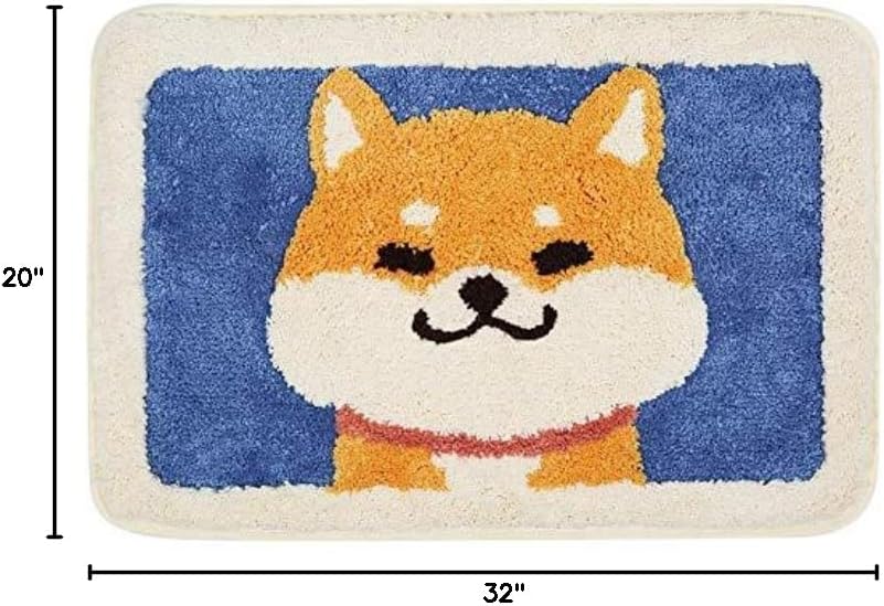 Alfombra baño felpa suave antiderrap 19.7x31.5"