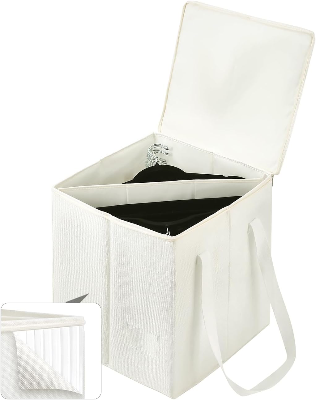 Bolsa organizadora para colgar ropa con tapa resistente
