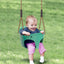 Asiento columpio niños respaldo alto elefante 600lb verde