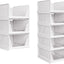 3 Pzas Organiz. Armario Plegables Blancos