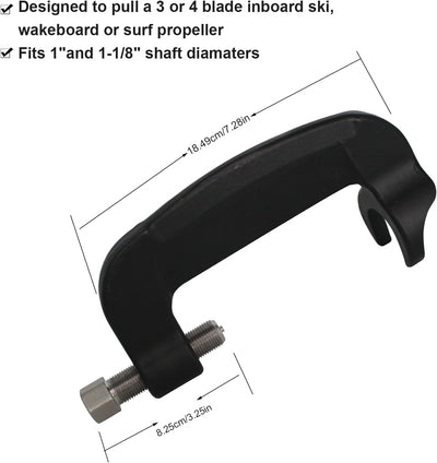 Extractor hélice intraborda para esquí wakeboard 3/4-1 1/8pulg