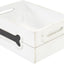 Caja almacenamiento juguetes madera 12x9" asas pizarra