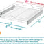 2 Organiz. Armario 21" x21" Estantes Deslizantes