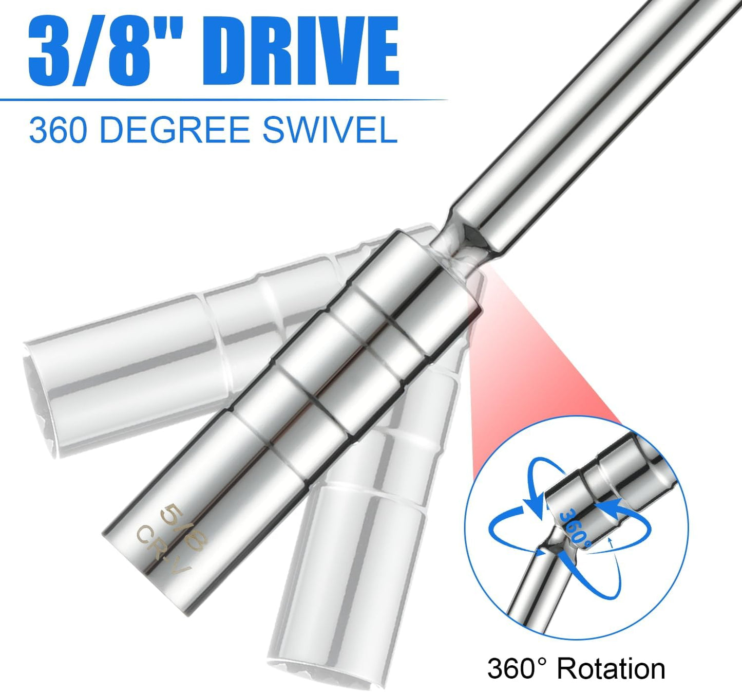 Set enchufes bujía magnéticos 5/8" 12 puntos comp