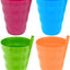 Vasos plástico sin BPA popote 11oz set 4 reutilizables