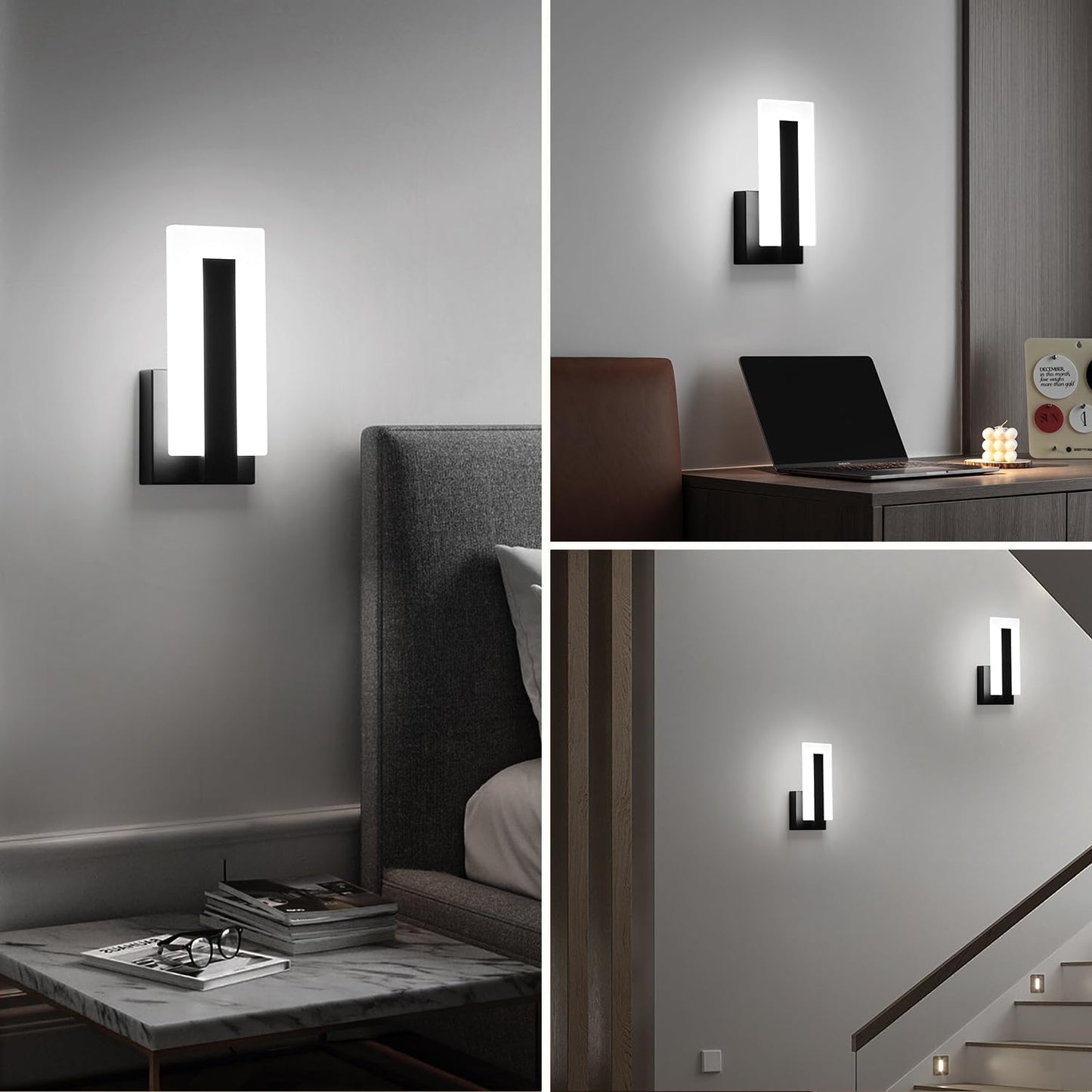 Apliques pared LED acrílico 7W blanco frío