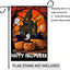 Bandera Halloween 28x40" fantasmas doble cara