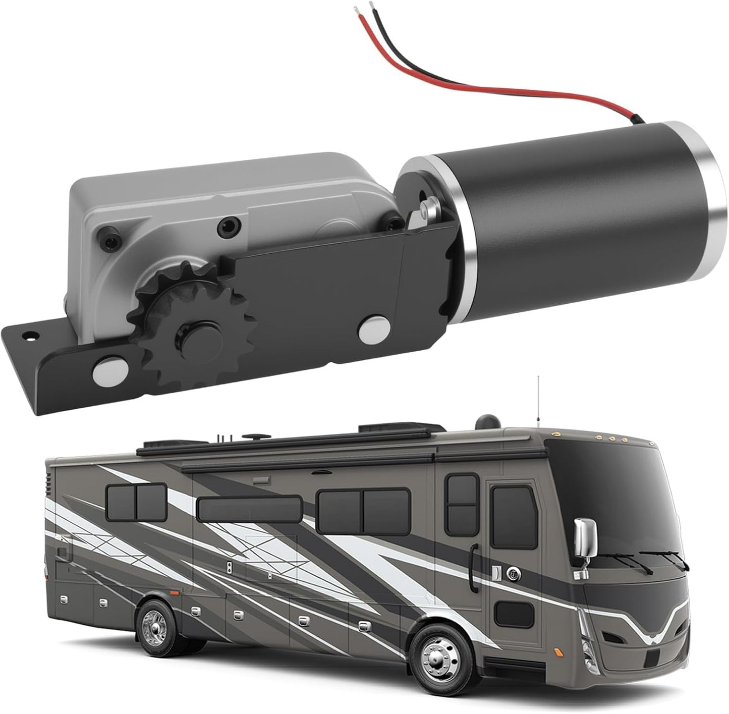 Motor y caja engranajes RV Slide Out comp BAL Accu-Slide