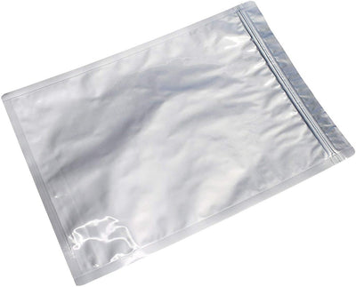 Bolsa Mylar aluminio con cremallera sellado vacío 10x14"