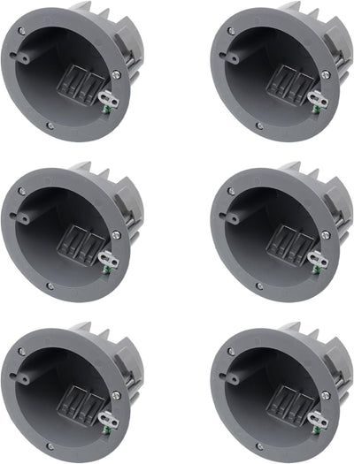 Caja eléctrica techo redondo gris 4.25pulg 1 gang