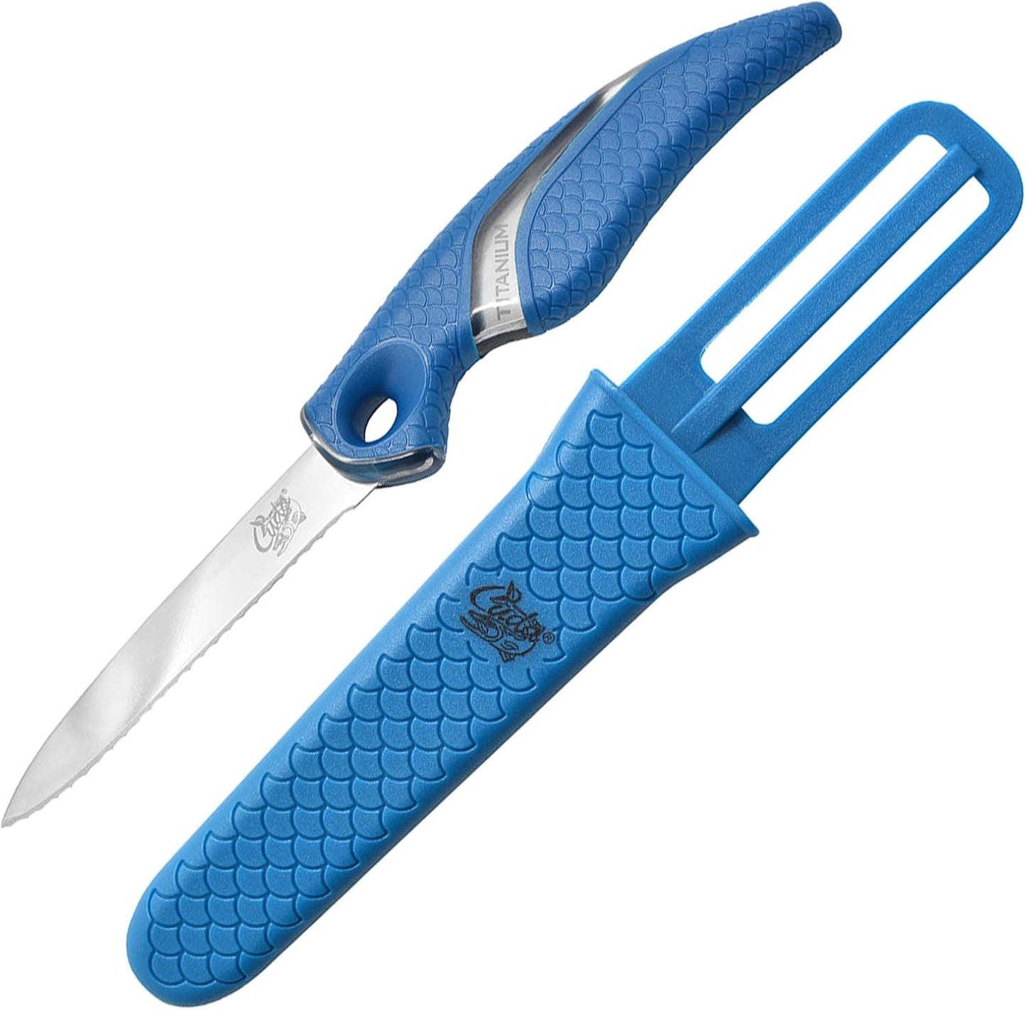 Cuchillo red 3" borde dentado agua salada y dulce antiderrap