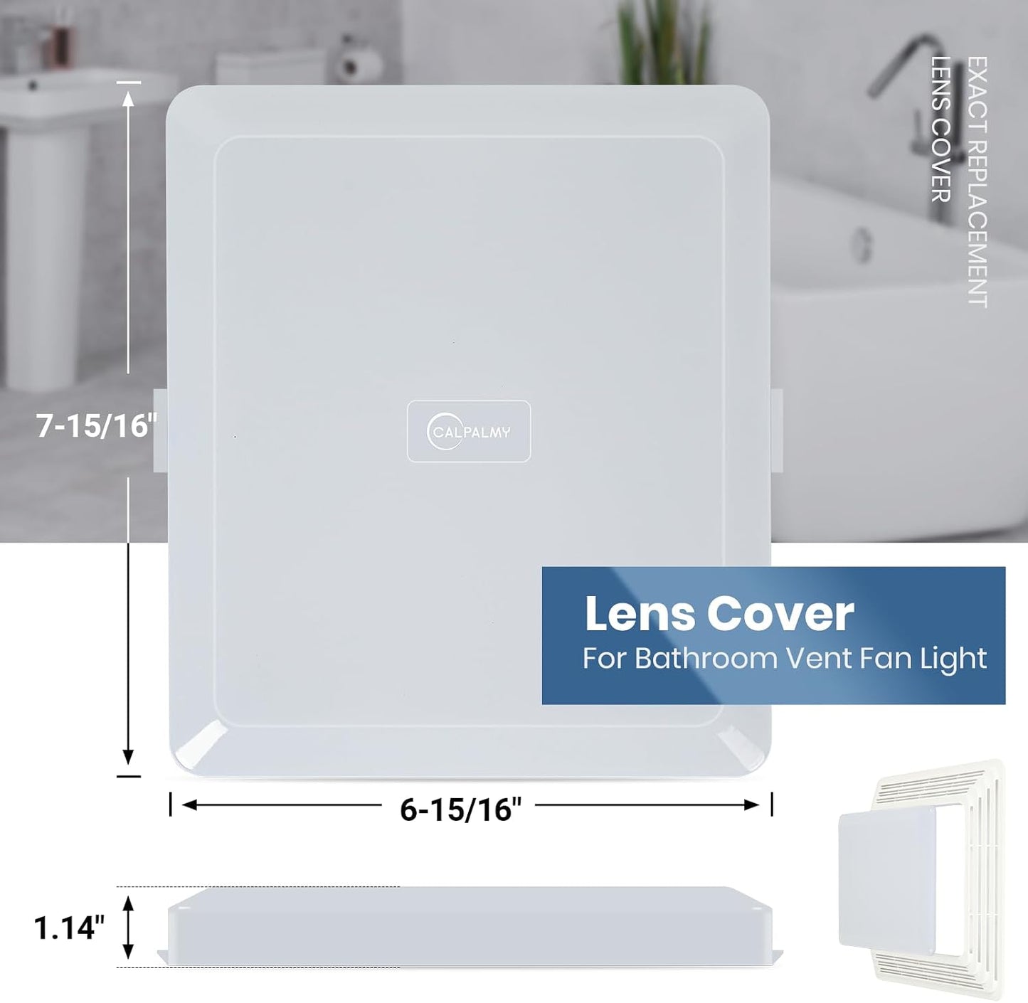 Repuesto lente ventilador baño Broan 655 659 695