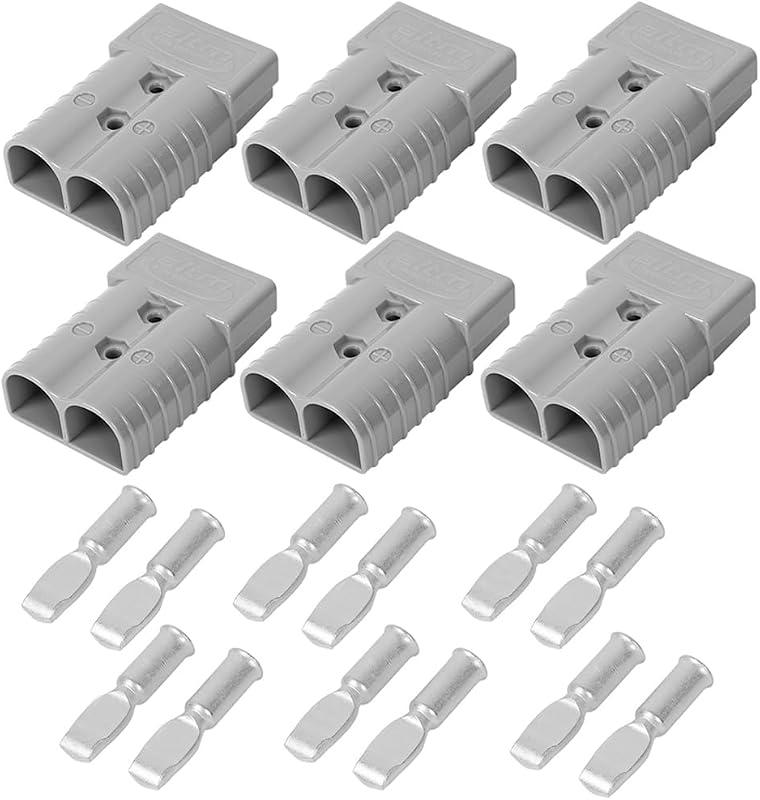 Conector batería 350A AWG 2/0 6 PCS gris