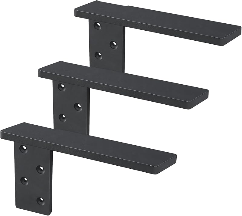 Soporte flotante pared 12" set 3 para encimera granito