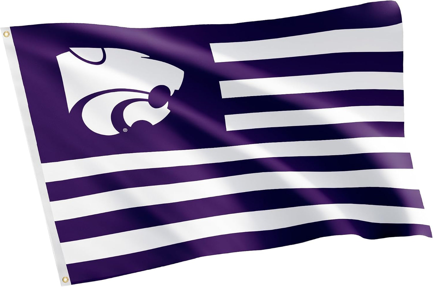 Bandera KSU 3x5pulg tela poliéster para interiores y exteriores