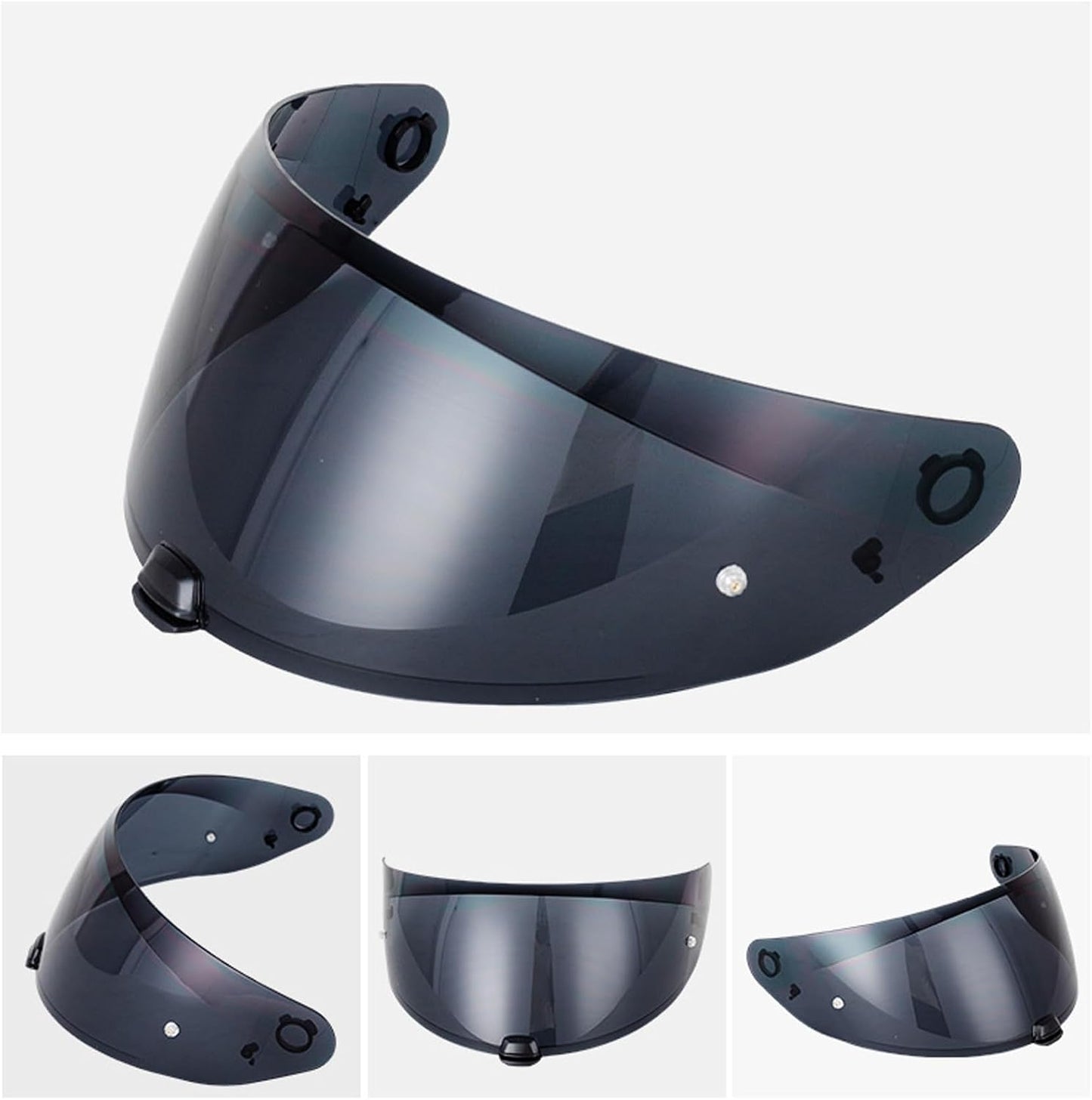 Visera repuesto casco HJ-31 i70/i10 lente ahumado oscuro