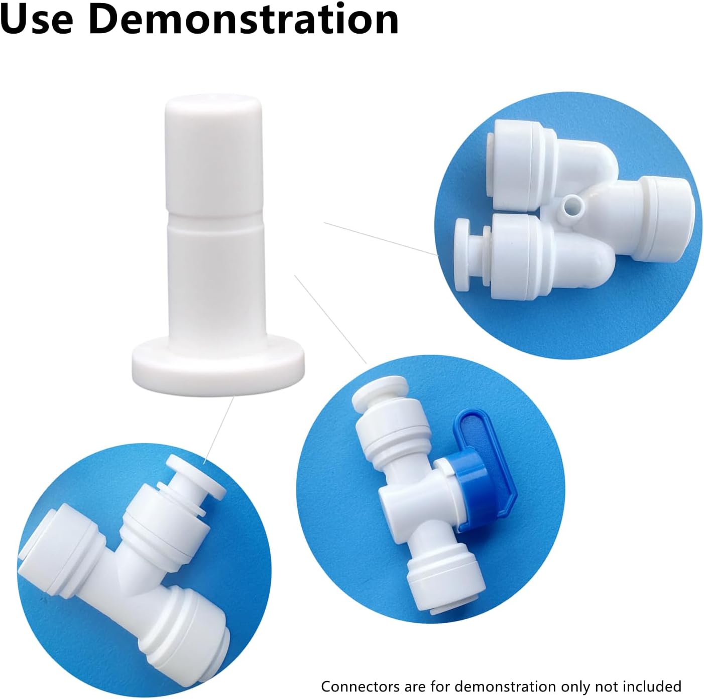 Tapones tubo 1/4pulg para filtro agua ósmosis inversa 10 pzas