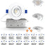Iluminación empotrable LED 3" 7W 2700k-5000k 12 pack