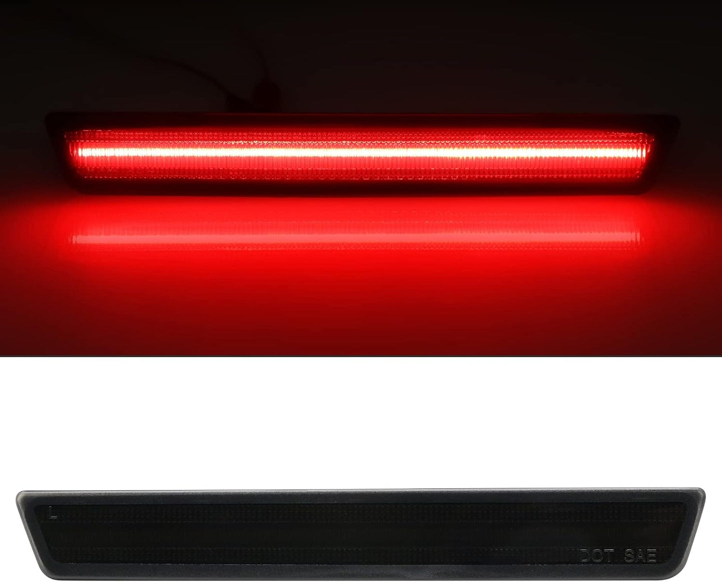 Repuesto luz LED Challenger 15-22 lente ahumado 4 pzas